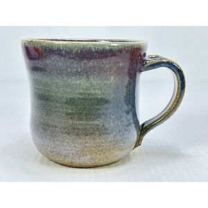 Studio Art Pottery Mug Cup Signed Chattly RI Handmade Hand Thrown